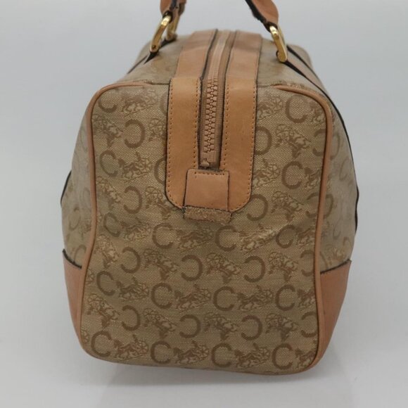 CELINE C Sulky Boston Bag PVC Beige Auth bs23974 - Picture 4 of 16